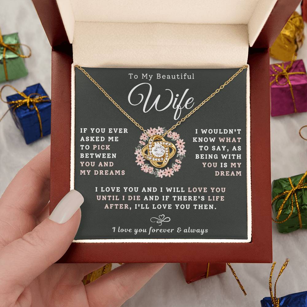 To My Beautiful Wife Necklace - My Dream (189.lk.029-5)