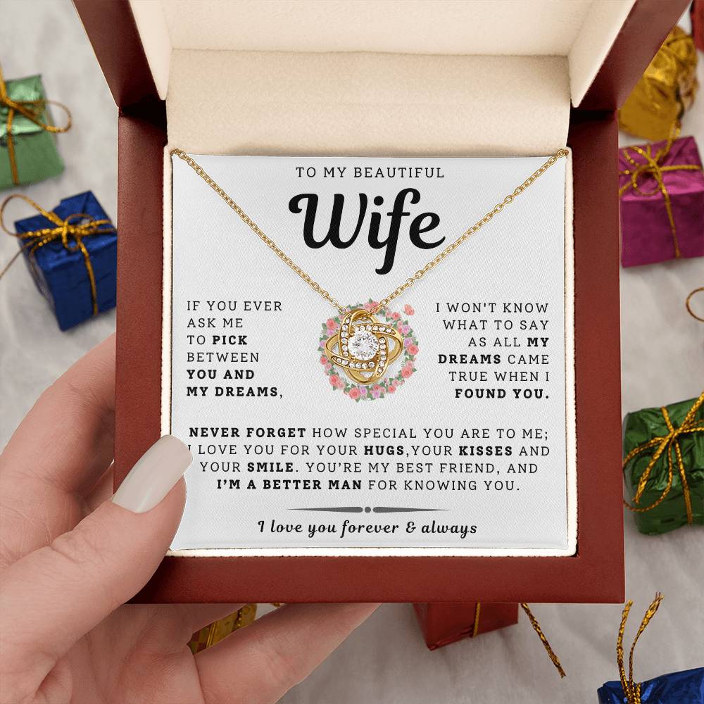 To My Beautiful Wife Necklace - Only Dream (189.lk.029-12)