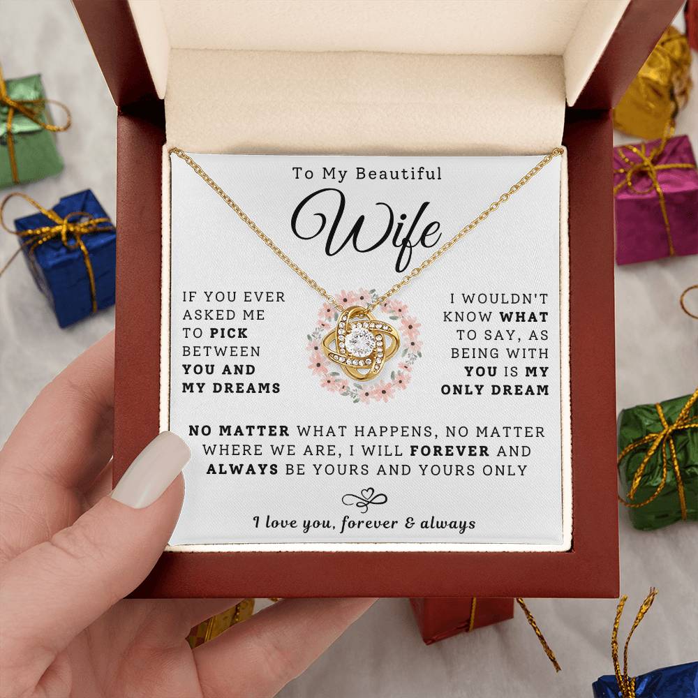 To My Beautiful Wife Necklace - My Dream (189.lk.029-7)
