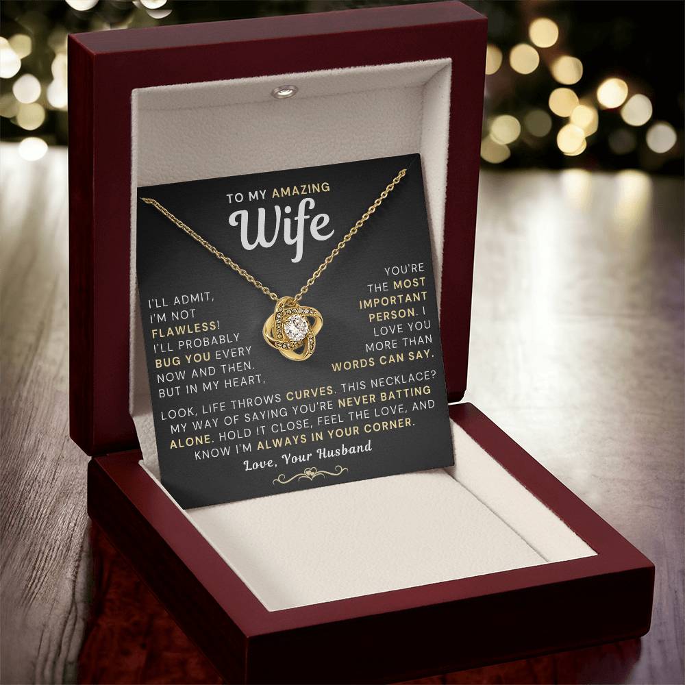 My Amazing Wife Necklace - I'm not Flawless! (189.lk.031)
