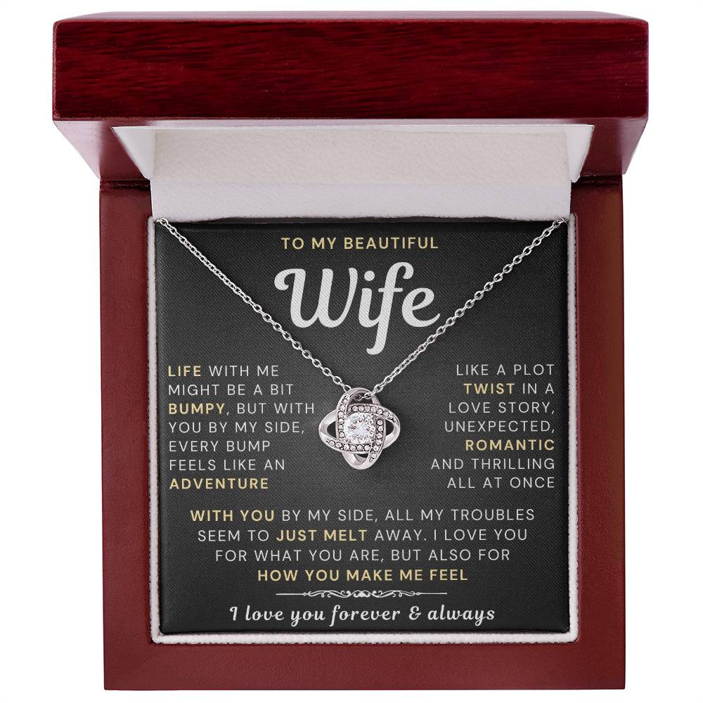My Beautiful Wife Necklace - Life bumpy but adventurous (189.lk.034-5)