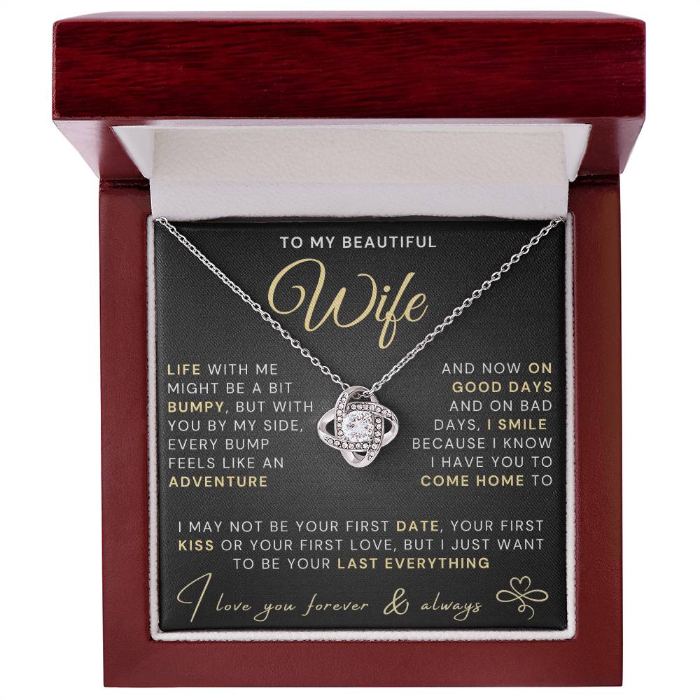 My Beautiful Wife Necklace - Life bumpy but adventurous (189.lk.034-3)