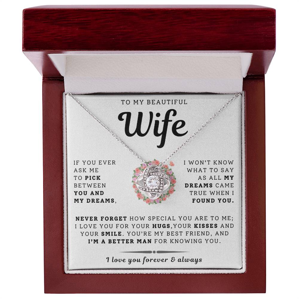 To My Beautiful Wife Necklace - Only Dream (189.lk.029-12)
