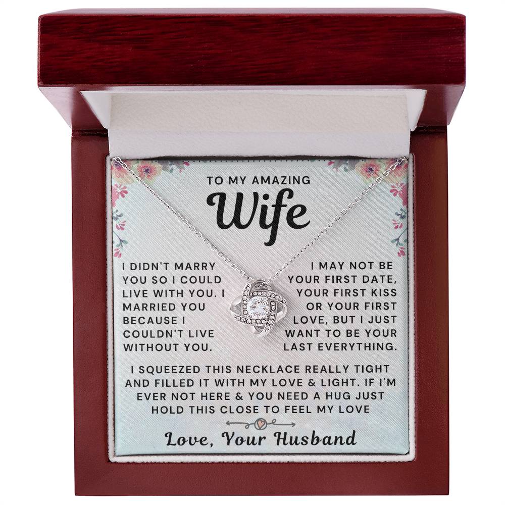 My Amazing Wife Necklace - I Couldn't Live Without You (189.al.006_2)