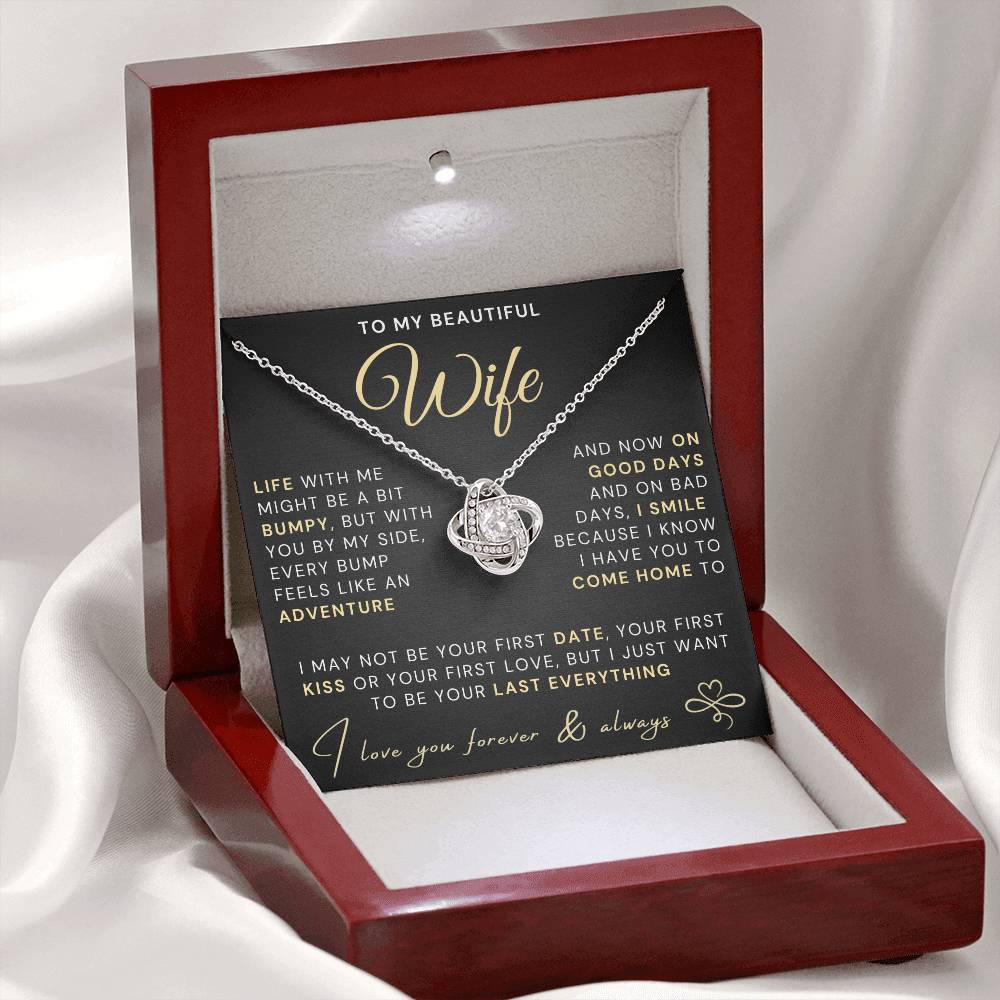 My Beautiful Wife Necklace - Life bumpy but adventurous (189.lk.034-3)