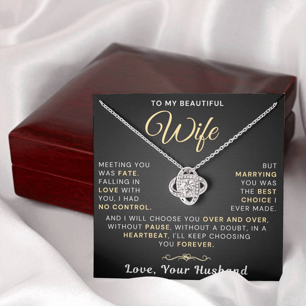 Beautiful Wife Necklace - Best Choice I Ever Made (189.lk.036)