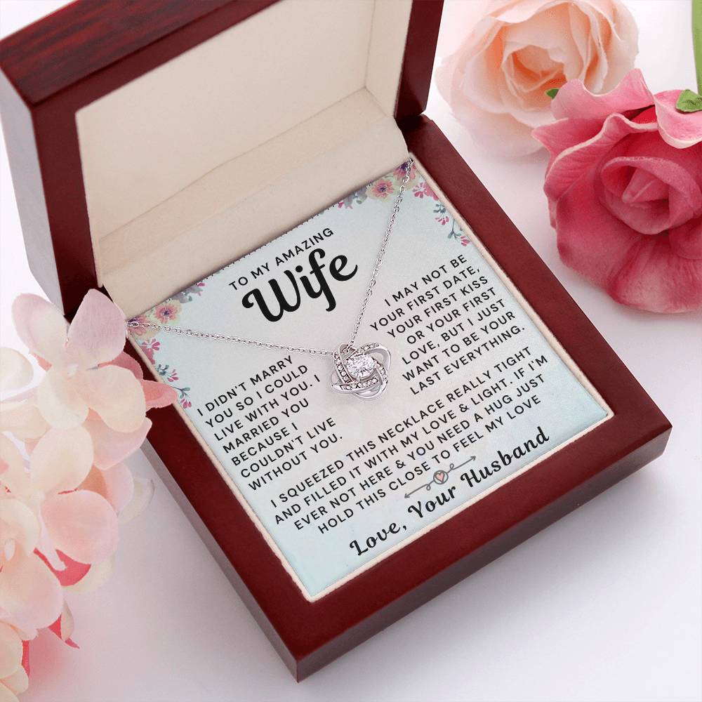 My Amazing Wife Necklace - I Couldn't Live Without You (189.al.006_2)
