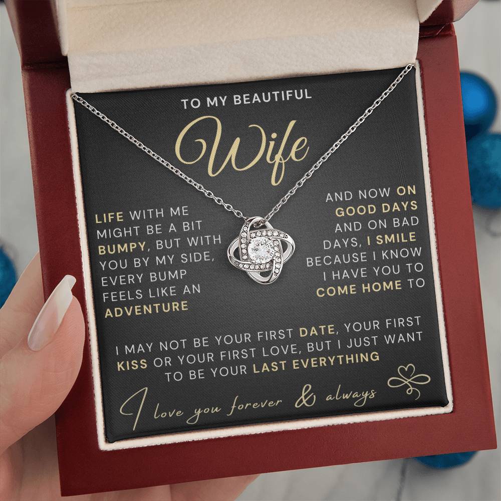 My Beautiful Wife Necklace - Life bumpy but adventurous (189.lk.034-3)
