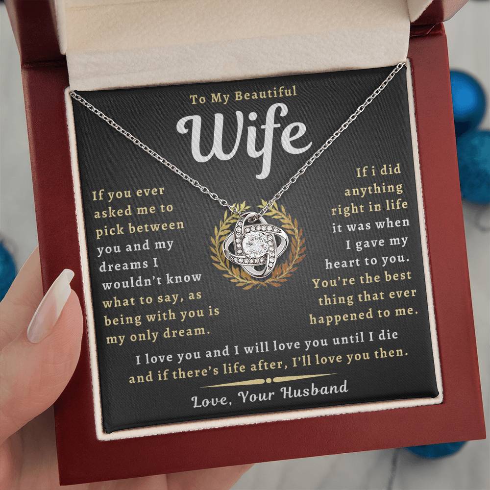 To My Beautiful Wife Necklace - Only Dream (189.lk.029-11)