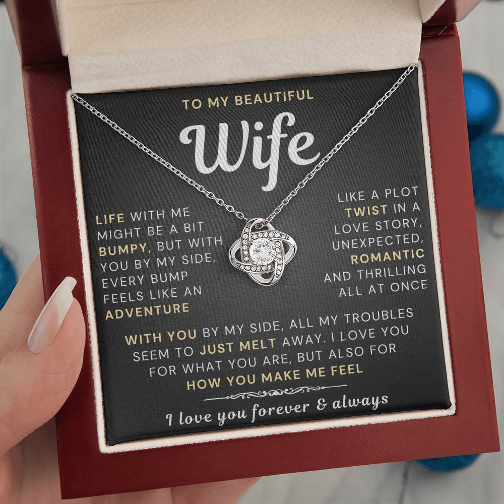My Beautiful Wife Necklace - Life bumpy but adventurous (189.lk.034-5)