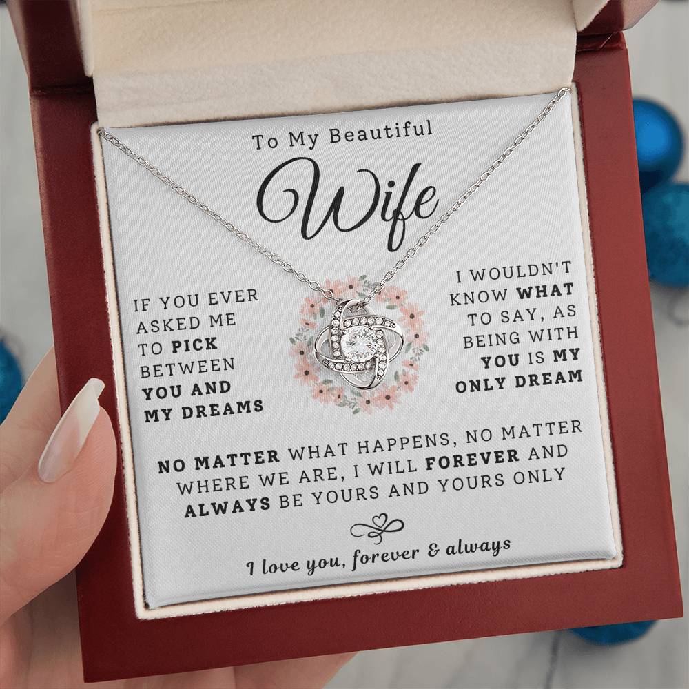 To My Beautiful Wife Necklace - My Dream (189.lk.029-7)