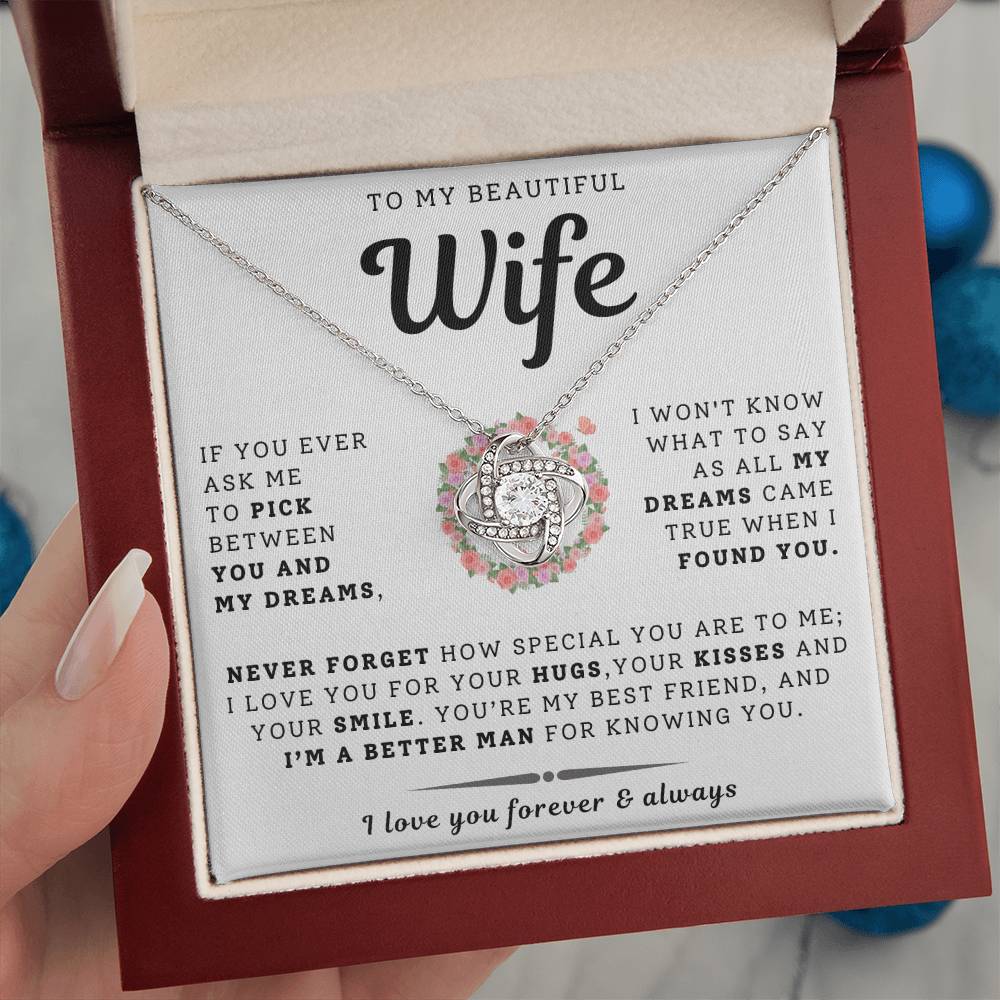 To My Beautiful Wife Necklace - Only Dream (189.lk.029-12)
