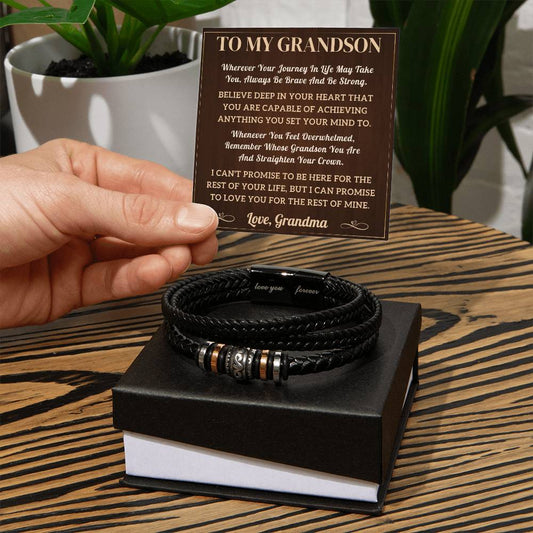 To My Grandson Bracelet - journey (128.lb.004)