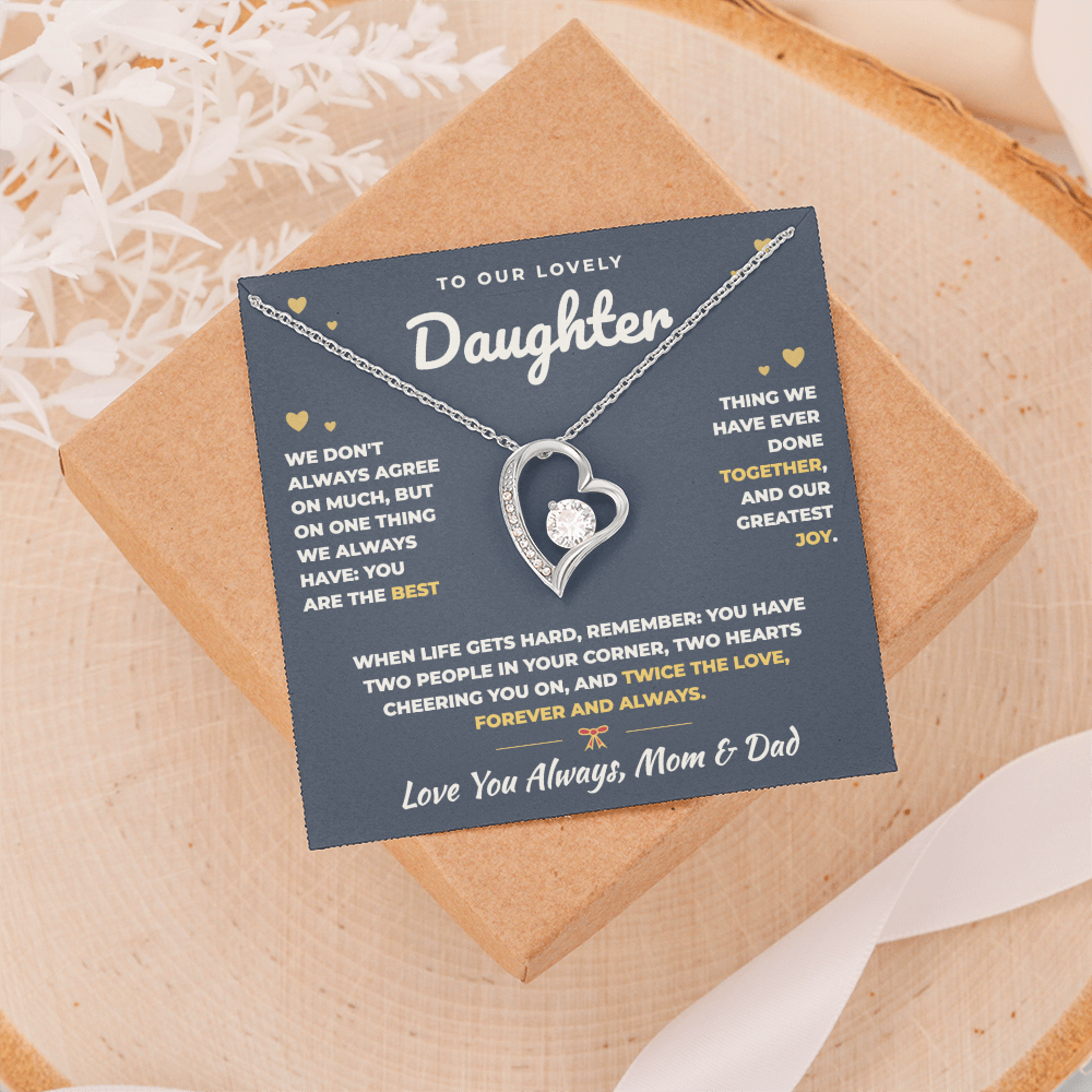 To Our Daughter Necklace From Mom & Dad – The Best Thing We Ever Did Together (md.both.2.fl)