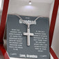 Grandson(s) - Snuggled Right In - Cross Necklace (128.ac.0-1)