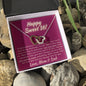 Happy Sweet 16 daughter - face up | 16th Birthday Gift for Daughter - Happy Sweet 16 gift | Necklace for Daughter | Necklace Parents to Daughter