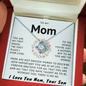 To My Mom You Are My First House Necklace (m.004.lk)