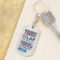 Teen Keychain - You May Not Fit In My Lap Any More But You Will Never Outgrow My Heart