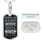 Son or Daughter - Promise Me Keychain