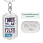 Teen Keychain - You May Not Fit In My Lap Any More But You Will Never Outgrow My Heart