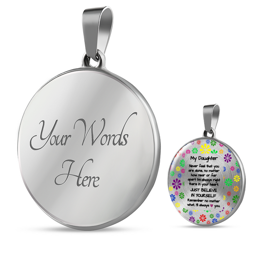 To My Daughter - always love you | Gift for Daughter | Daughter Necklace | Birthday gift for Daughter | Daughter Graduation gift