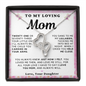 My Loving Mom Necklace - From Daughter, Mom Daughter Jewelry (m.14.od-1.dh)