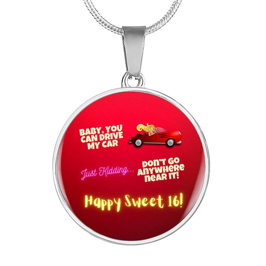 New Driver Luxury Necklace | Happy Sweet 16 gift for Daughter | 16th Birthday Gift for Daughter | Luxury Necklace for Daughter | Parent to Daughter