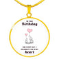 Happy Birthday Daughter - celebrate you | Birthday Gift for Daughter | Daughter Necklace | Birthday gift for Daughter | Daughter Birthday gift