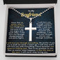To My Boyfriend - I will never stop loving you - Cross Necklace