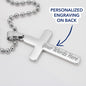 To My Boyfriend - I will never stop loving you - Cross Necklace