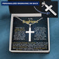 To My Boyfriend - I will never stop loving you - Cross Necklace