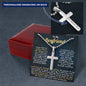 To My Boyfriend - I will never stop loving you - Cross Necklace