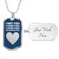 Happy Birthday Dogtag Necklace for Men - I Met You I Liked You