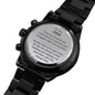 To My Son - Snuggled Right In - Engraved Chronograph Watch