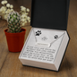 Pet Remembrance Horizontal Bar Coordinates Necklace - If love could have healed you