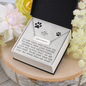 Pet Remembrance Horizontal Bar Coordinates Necklace - If love could have healed you