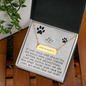 Pet Remembrance Horizontal Bar Coordinates Necklace - If love could have healed you