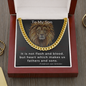 To My Son / Step Son / Foster Son Cuban Link Chain Necklace (clc.8)