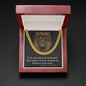 To My Son / Step Son / Foster Son Cuban Link Chain Necklace (clc.8)