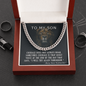 To My Son Cuban Link Chain Necklace (clc.12)