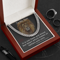 To My Son / Step Son / Foster Son Cuban Link Chain Necklace (clc.8)