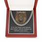To My Son / Step Son / Foster Son Cuban Link Chain Necklace (clc.8)