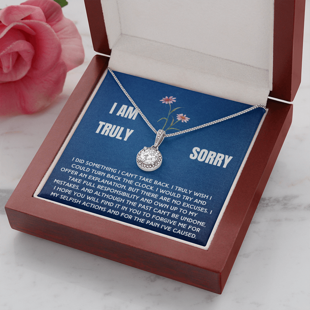 Truly Sorry Necklace To A Woman From Man, Woman or Child (sy.004.eh)