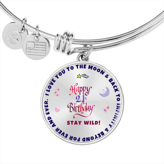 Happy 21st Birthday Gift for Girl | 21st Birthday Gift Bangle