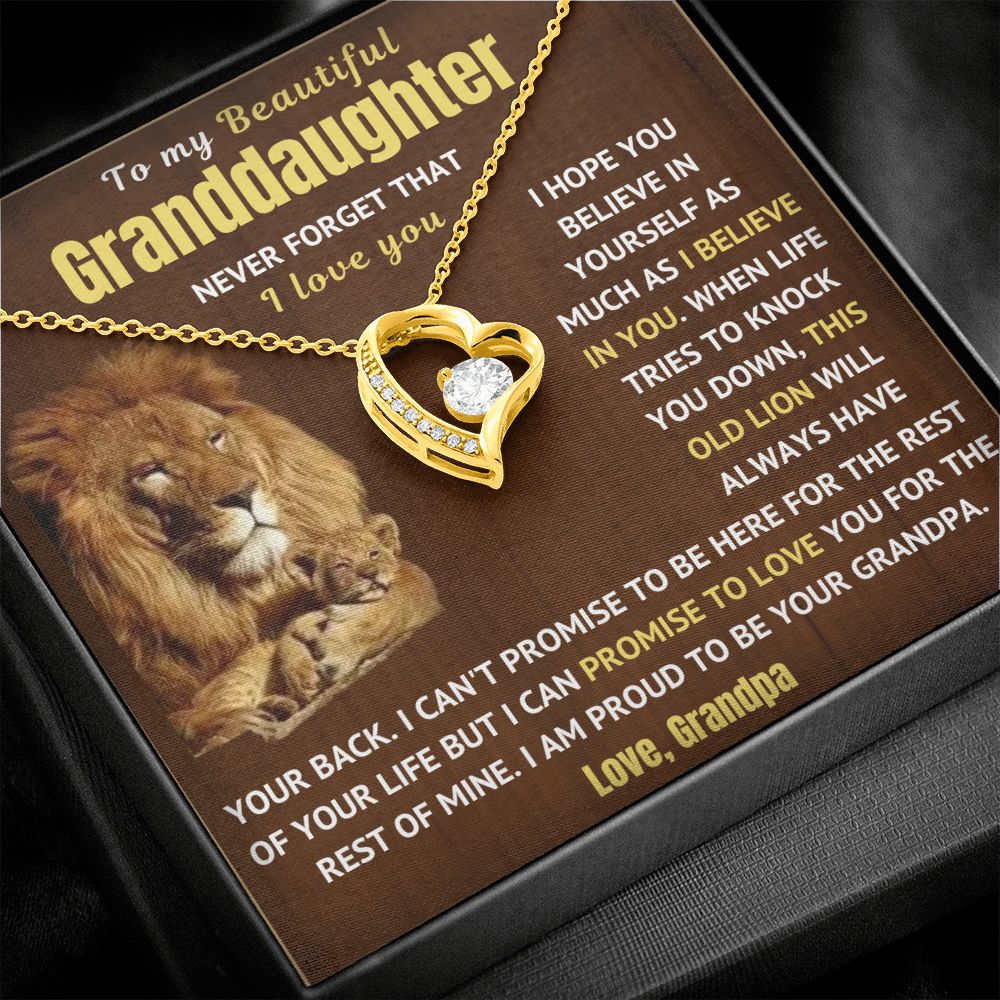 Granddaughter Necklace - Never Forget I Love You (p.1.fl)