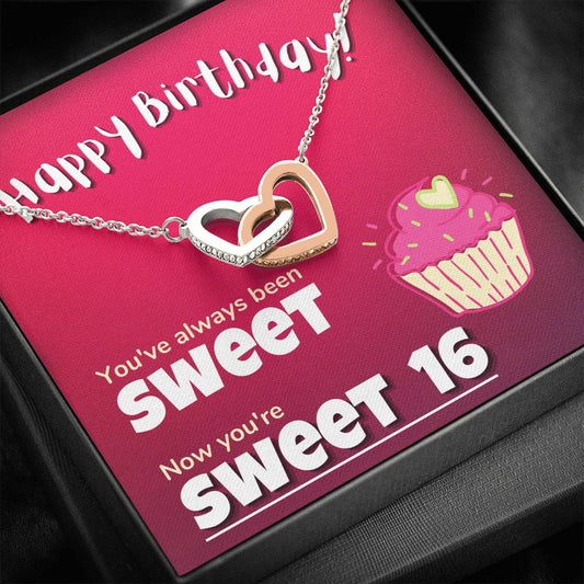 Happy Sweet 16 gift for Girl | 16th Birthday Gift for Girl | Happy 16th Birthday gift for Girl | Sweet 16 Necklace for Daughter
