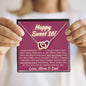 Happy Sweet 16 daughter - face up | 16th Birthday Gift for Daughter - Happy Sweet 16 gift | Necklace for Daughter | Necklace Parents to Daughter