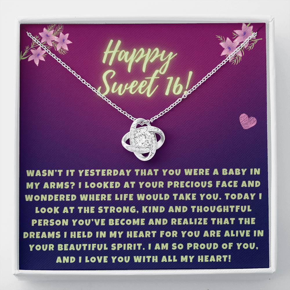 Sweet 16 necklace prouds on sale