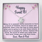 Happy Sweet 16 daughter - awesome time | 16th Birthday Gift for Daughter - Happy Sweet 16 gift | Necklace for Daughter | Parents to Daughter Gift