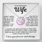 My Beautiful Wife Necklace - Hold This Close To Feel My Love (189.lk.006-3)